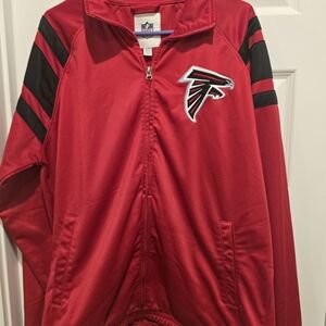 NFL Red Bomber Jacket with Black Accents